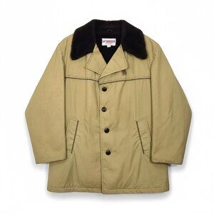 Vintage McGregor Car Coat Jacket Size 42 Pile Lined Tan